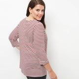 Red Stripe Loose T-shirt